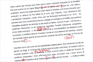 Texte corrigé avec annotations...