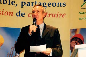 Jean Michel Lefevre en plein discours